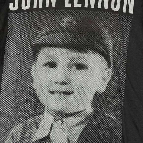 John Lennon Shirt Mens Medium Graphic Tee Imagine Peace Anvil Blue Bar Tag Y2K - Picture 4 of 14